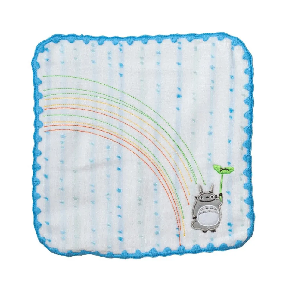Ghibli My Neighbor Totoro Hand Towel Rainbow Blue