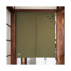 Ghibli My Neighbor Totoro Embroidered Curtain Kurosuke: Green