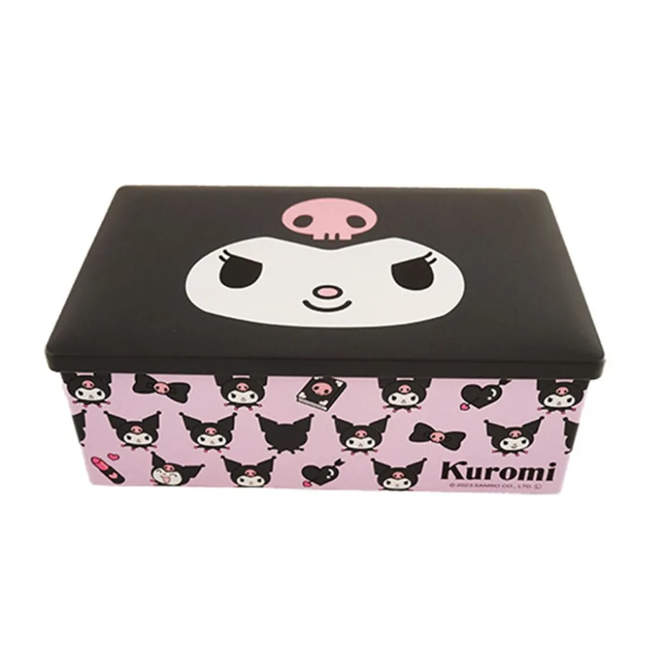 Kuromi Printed Cookie Tin Kuromi Nagatoya