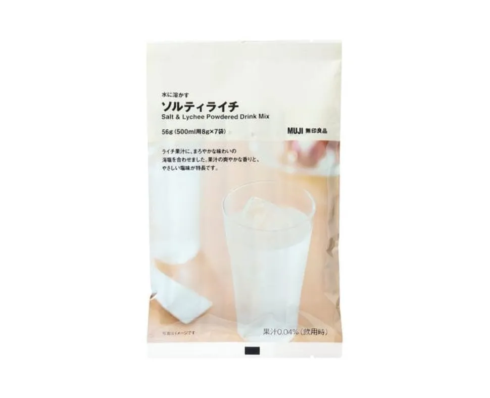 Muji Salt & Lychee Powdered Drink Mix
