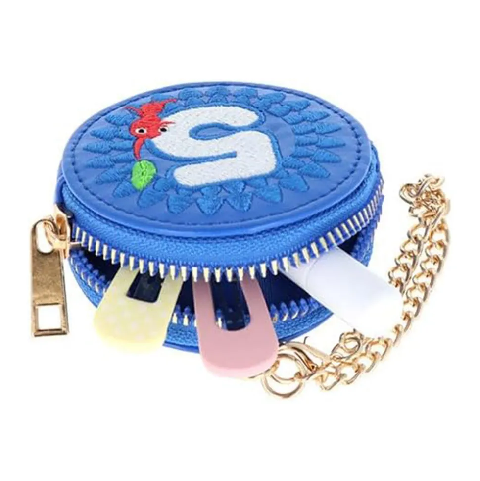 Nintendo Pikmin Round Mini Leather Pouch: Blue