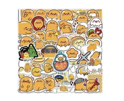 Sanrio 60 Piece Waterproof Sticker Set Gudetama