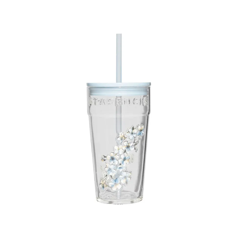 Starbucks Sakura 2026 Airy Blue Glass Tumbler