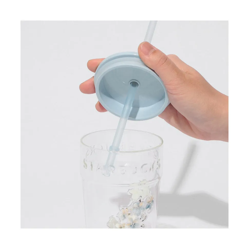 Starbucks Sakura 2026 Airy Blue Glass Tumbler