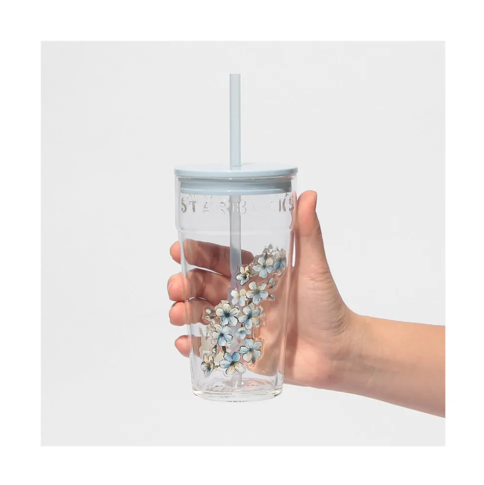 Starbucks Sakura 2026 Airy Blue Glass Tumbler