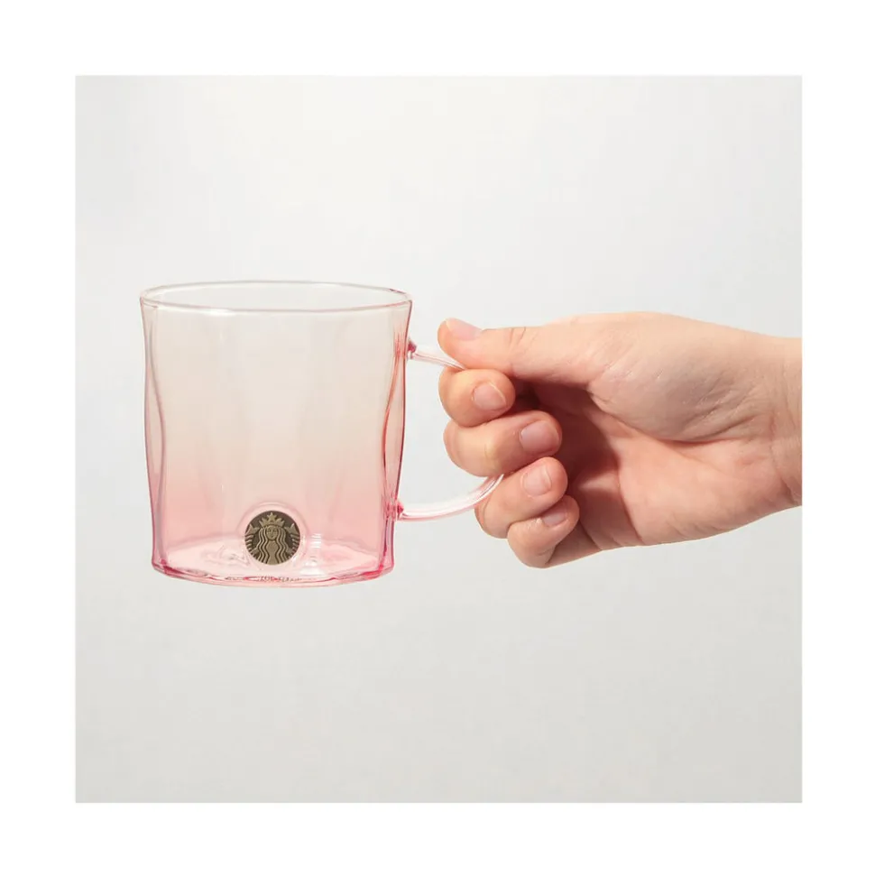 Starbucks Sakura 2026 Heat Resistant Pink Glass Mug